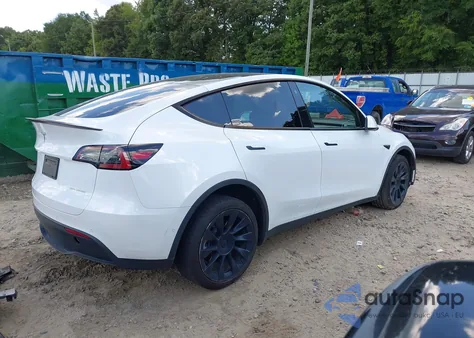 2022 Tesla Model Y Long Range Dual Motor All-Wheel Drive из США, поврежденный, VIN 7SAYGDEE0NA018498